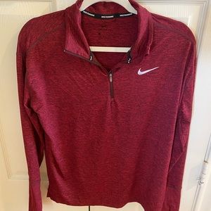 Nike- quarter zip long sleeve shirt